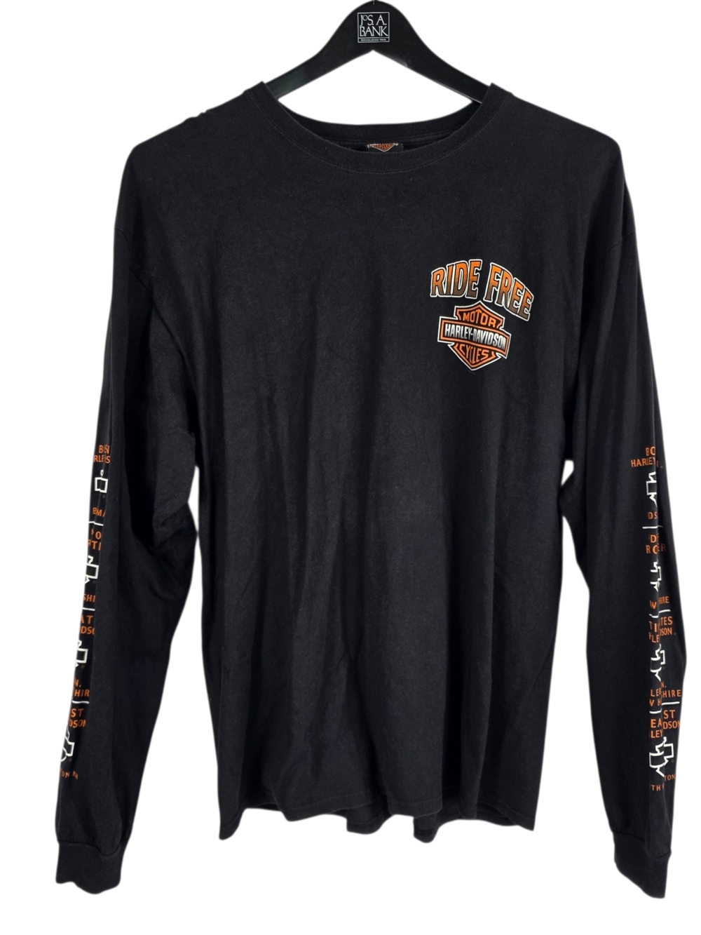 Harley-Davidson Men’s Long Sleeve ‘Ride Free’ Graphic Tee - New Hampshire State